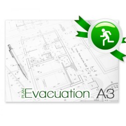 Plan d'évacuation plastifié...
